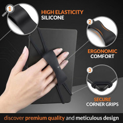 Support de dragonne confortable pour kindle, dragonnes, confortable ceinture de lecture extensible pour tablettes accessoires, c