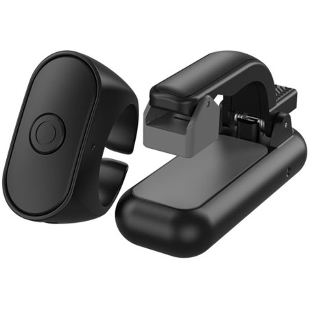 Télécommande pour Kindle, support mains libres pour liseuse électronique, 2,4 GHz, portée 10 mètres, design portable (noir)