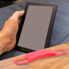 Dragonne de lecture pour Kindle et tablettes – Support léger en silicone pour livre électronique de 4,7 à 8" (Rose)