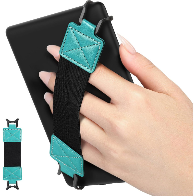 MoKo Dragonne de Sécurité pour 6-8" Kindle eReaders Fire Tablet - Kobo/Voyaga/Sony Kindle E-Book Tablet, Sangle Haute-Élastique 