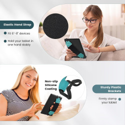 MoKo Dragonne de Sécurité pour 6-8" Kindle eReaders Fire Tablet - Kobo/Voyaga/Sony Kindle E-Book Tablet, Sangle Haute-Élastique 