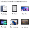 Lot de 2 dragonnes pour tablette Kindle - Poignée pour liseuse Fire - Kobo/Voyaga/Lenovo/Sony E-Book