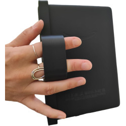 Support pour kindle ereader - poignée confortable et ergonomique pour une lecture confortable (oasis, noir)