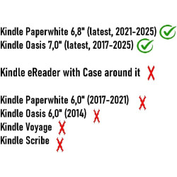 Support pour kindle ereader - poignée confortable et ergonomique pour une lecture confortable (oasis, noir)