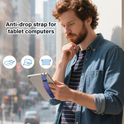 Support de doigt réglable pour tablettes de 15,2 à 17,8 cm, léger, élastique, poignée de protection antidérapante