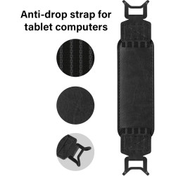 Support de doigt réglable pour tablettes de 15,2 à 17,8 cm, léger, élastique, poignée de protection antidérapante