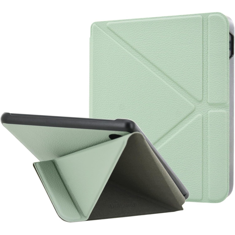 Dmluna étui pour kobo libra colour 7" (modèle n428 2024) - coque légère en cuir pu de qualité supérieure avec support origami et