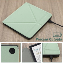 Dmluna étui pour kobo libra colour 7" (modèle n428 2024) - coque légère en cuir pu de qualité supérieure avec support origami et