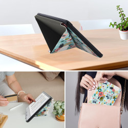 DMLuna Étui pour Kobo Libra Colour 7" (Modèle N428 2024) - Coque légère en Cuir PU de qualité supérieure avec Support Origami et