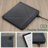 DMLuna Étui pour Kobo Libra Colour 7" (Modèle N428 2024) - Coque légère en Cuir PU de qualité supérieure avec Support Origami et