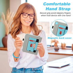 DMLuna Étui pour 7" Kobo Libra Colour Model:N428 2024 / Libra 2 Model:N418 2021, Fonction Veille/Réveil Automatique, Support Int