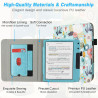 DMLuna Étui pour 7" Kobo Libra Colour Model:N428 2024 / Libra 2 Model:N418 2021, Fonction Veille/Réveil Automatique, Support Int