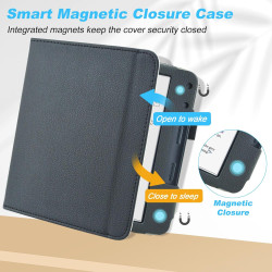 DMLuna Étui pour 7" Kobo Libra Colour Model:N428 2024 / Libra 2 Model:N418 2021, Fonction Veille/Réveil Automatique, Support Int