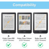FINTIE Étui Compatible avec 6” Kobo Clara Colour/BW 2024 et Kobo Clara 2E 2022 - Coque Liseuse Housse avec Béquille, Fente pour 