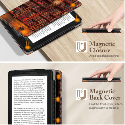 FINTIE Étui Compatible avec 6” Kobo Clara Colour/BW 2024 et Kobo Clara 2E 2022 - Coque Liseuse Housse avec Béquille, Fente pour 