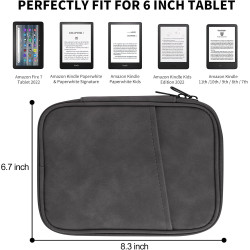 Hoyixi housse universel pour 7" kindle paperblanc/colorsoft 2024 compatibility 6.8" paperblanc 2021 and 6"-6.8" kobo/tolino/sony