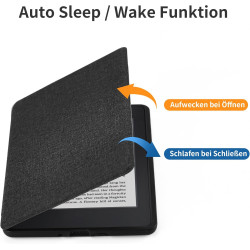 Étui de Protection pour Kindle 11e génération 2024/2022, 6", avec dragonne, Fonction Veille/réveil Automatique, liseuse électron