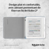 Étui porte-stylet pour kobo libra colour | beige sable| technologie de mise en veille/réveil | support intégré à 2 positions | c