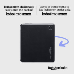 Kobo Libra Colour Clear Case | Design Fin et léger | Antidérapant et résistant aux Rayures | Compatible avec la liseuse Kobo Lib