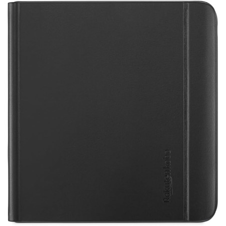 Étui Porte-Stylet pour Kobo Libra Colour | Noir| Technologie de Mise en Veille/réveil | Support intégré à 2 Positions | Cuir vég