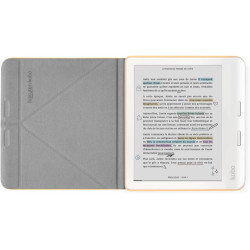 Étui SleepCover pour Kobo Libra Colour | Jaune Beurre | Technologie de Mise en Veille/réveil | Support intégré à 2 Positions | C
