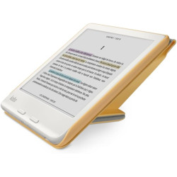 Étui SleepCover pour Kobo Libra Colour | Jaune Beurre | Technologie de Mise en Veille/réveil | Support intégré à 2 Positions | C
