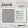 Étui SleepCover Basique pour Kobo Libra Colour | Vert Jardin | Technologie de Mise en Veille/réveil | Cuir végan | Compatible av
