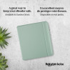 Étui SleepCover Basique pour Kobo Libra Colour | Vert Jardin | Technologie de Mise en Veille/réveil | Cuir végan | Compatible av