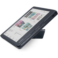Kobo libra colour sleepcover case | noir | sleep/wake technology | built-in 2-way stand | vegan leather | compatible with 7" kob