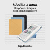 Kobo libra colour sleepcover case | noir | sleep/wake technology | built-in 2-way stand | vegan leather | compatible with 7" kob