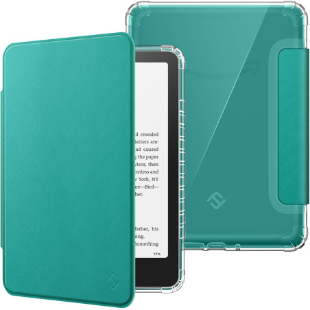 Fintie étui pour 7" kindle paperblanc (12e génération, 2024) et kindle colorsoft (1re génération, 2025/2024), étui transparent e