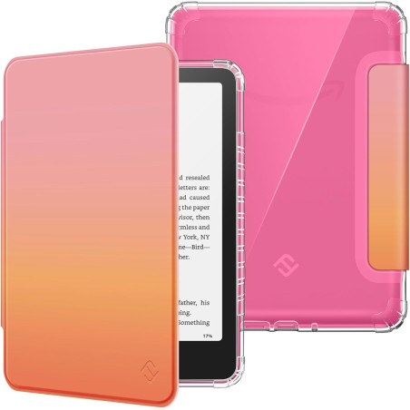 Fintie étui pour 7" kindle paperblanc (12e génération, 2024) et kindle colorsoft (1re génération, 2025/2024), étui transparent e
