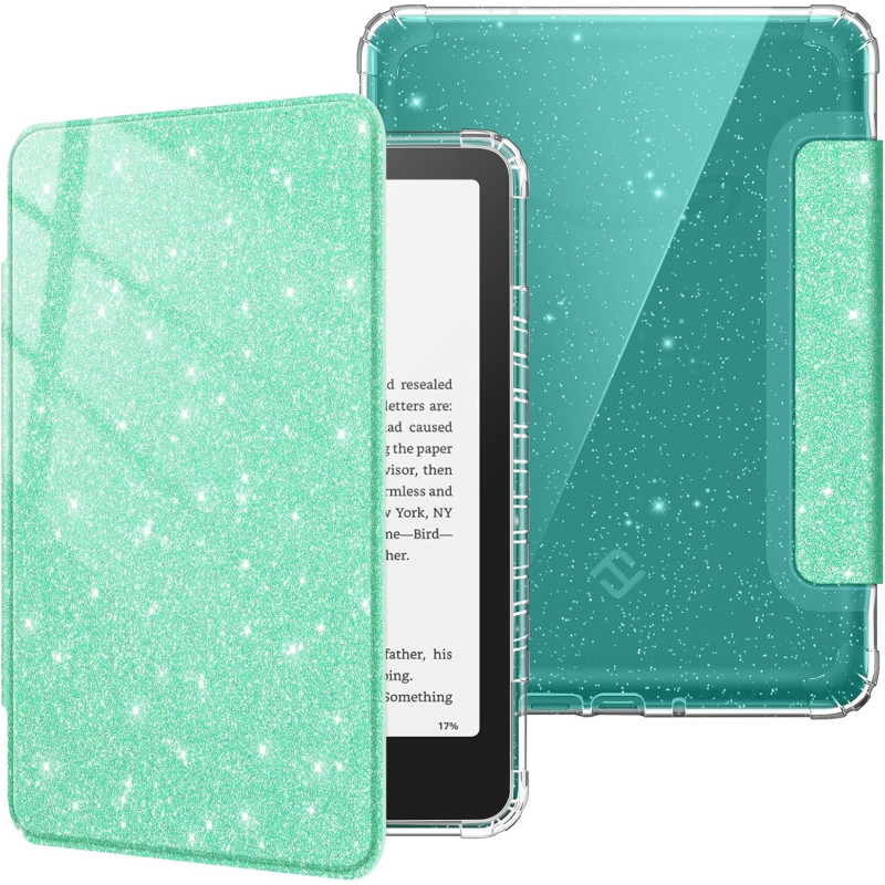 Fintie étui pour 7" kindle paperblanc (12e génération, 2024) et kindle colorsoft (1re génération, 2025/2024), étui transparent e