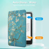 Fintie étui pour 7" kindle paperblanc (12e génération, 2024) et kindle colorsoft (1re génération, 2025/2024), étui transparent e