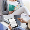 Fintie étui pour 7" kindle paperblanc (12e génération, 2024) et kindle colorsoft (1re génération, 2025/2024), étui transparent e