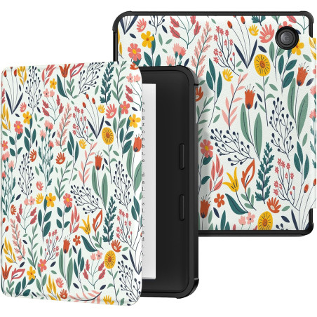 MoKo Coque pour Kobo Libra Colour 7 Pouces 2024, Étui de Protection Souple TPU Ultra-Mince et Léger Anti-Rayures avec Réveil/Som
