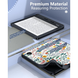 MoKo Coque pour Kobo Libra Colour 7 Pouces 2024, Étui de Protection Souple TPU Ultra-Mince et Léger Anti-Rayures avec Réveil/Som