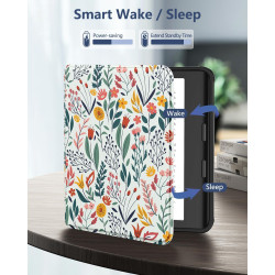 MoKo Coque pour Kobo Libra Colour 7 Pouces 2024, Étui de Protection Souple TPU Ultra-Mince et Léger Anti-Rayures avec Réveil/Som