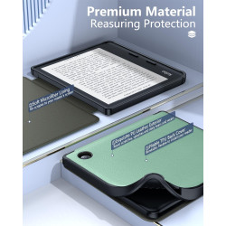 MoKo Coque pour Kobo Libra Colour 7 Pouces 2024, Étui de Protection Souple TPU Ultra-Mince et Léger Anti-Rayures avec Réveil/Som