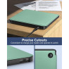 MoKo Coque pour Kobo Libra Colour 7 Pouces 2024, Étui de Protection Souple TPU Ultra-Mince et Léger Anti-Rayures avec Réveil/Som