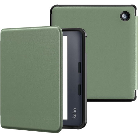 MoKo Coque pour Kobo Libra Colour 7 Pouces 2024, Étui de Protection Souple TPU Ultra-Mince et Léger Anti-Rayures avec Réveil/Som