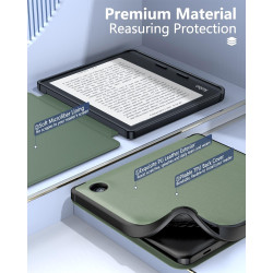 MoKo Coque pour Kobo Libra Colour 7 Pouces 2024, Étui de Protection Souple TPU Ultra-Mince et Léger Anti-Rayures avec Réveil/Som