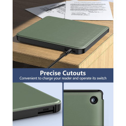 MoKo Coque pour Kobo Libra Colour 7 Pouces 2024, Étui de Protection Souple TPU Ultra-Mince et Léger Anti-Rayures avec Réveil/Som