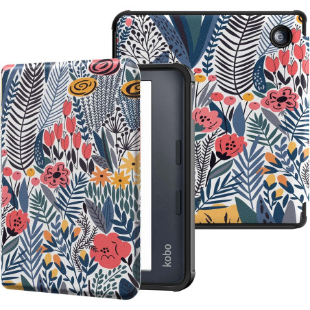 MoKo Coque pour Kobo Libra Colour 7 Pouces 2024, Étui de Protection Souple TPU Ultra-Mince et Léger Anti-Rayures avec Réveil/Som