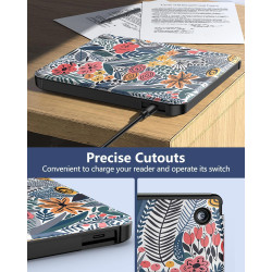 MoKo Coque pour Kobo Libra Colour 7 Pouces 2024, Étui de Protection Souple TPU Ultra-Mince et Léger Anti-Rayures avec Réveil/Som