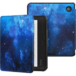 MoKo Coque pour Kobo Libra Colour 7 Pouces 2024, Étui de Protection Souple TPU Ultra-Mince et Léger Anti-Rayures avec Réveil/Som