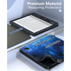 MoKo Coque pour Kobo Libra Colour 7 Pouces 2024, Étui de Protection Souple TPU Ultra-Mince et Léger Anti-Rayures avec Réveil/Som