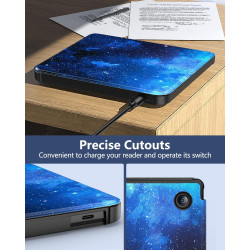 MoKo Coque pour Kobo Libra Colour 7 Pouces 2024, Étui de Protection Souple TPU Ultra-Mince et Léger Anti-Rayures avec Réveil/Som