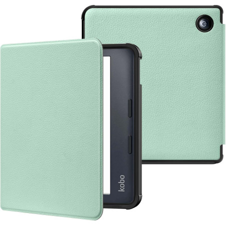 MoKo Coque pour Kobo Libra Colour 7 Pouces 2024,Étui de Protection Souple TPU Ultra-mince et Léger Anti-rayures avec Réveil/Somm