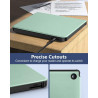 MoKo Coque pour Kobo Libra Colour 7 Pouces 2024,Étui de Protection Souple TPU Ultra-mince et Léger Anti-rayures avec Réveil/Somm